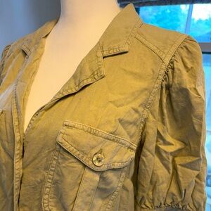 Free People linen camp shirt